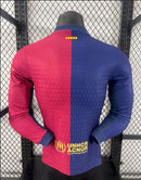 Camisa Manga Comprida FC Barcelona 2025-26 Edição Travis Scott Versão Jogador