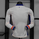 Camisa Manga Comprida Chelsea 2024-25 Away Branca Versão Jogador