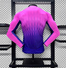 Camisa Manga Comprida Alemanha 2024 Alternativa Rosa Versão Jogador