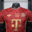 Camisa FC Bayern Munique 2025-26 Edição 125º Aniversário Versão Jogador
