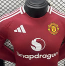 Camisa Manga Comprida Manchester United 2024-25 Home Versão Jogador