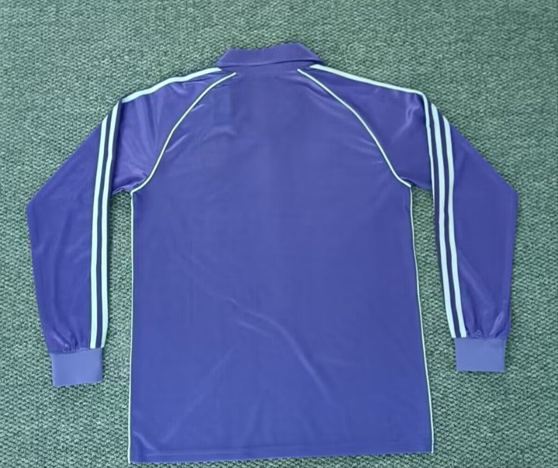 Camisa Retrô Manga Comprida Real Madrid 1983-84 - Away
