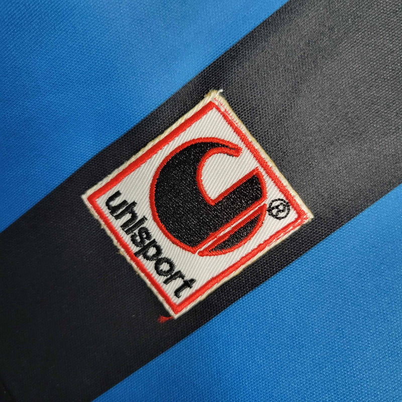 Camisa Retrô Manga Comprida Inter Milão 1988-90 Home