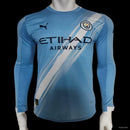 Camisa Manga Comprida Manchester City 2025-26 Home Versão Jogador