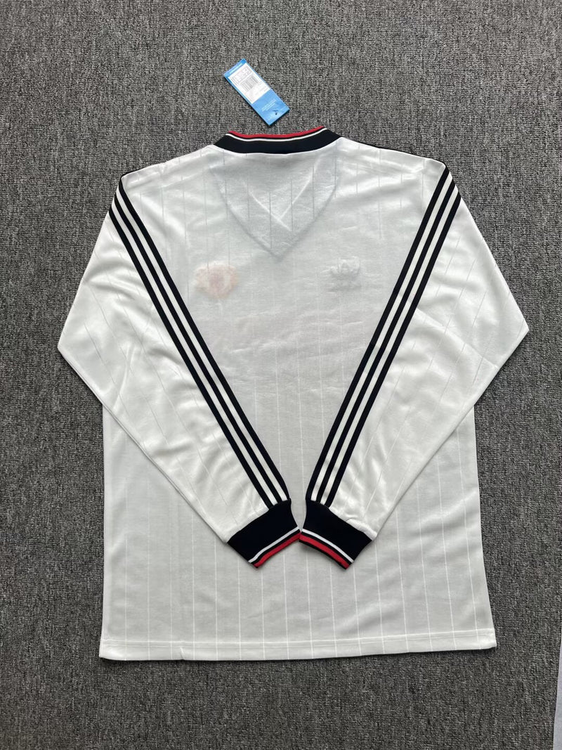 Camisa Retrô Manga Comprida Manchester United 1982-83 Away