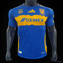 Camisa Tigres UANL 2023-24 Away Azul Versão Jogador