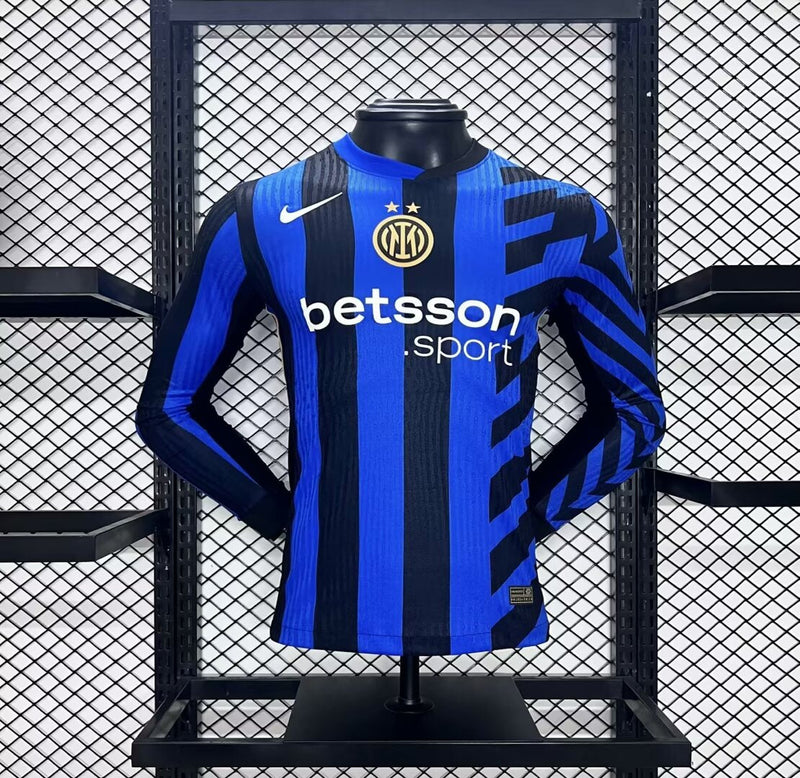 Camisa Manga Comprida Inter Milão 2024-25 Home Versão Jogador