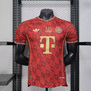 Camisa FC Bayern Munique 2025-26 Edição 125º Aniversário Versão Jogador