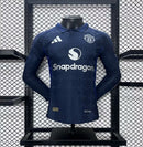 Camisa Manga Comprida Manchester United 2024-25 Away Versão Jogador