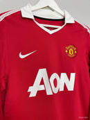 Camisa Retrô Manga Comprida Manchester United 2010-11 Home ROONEY