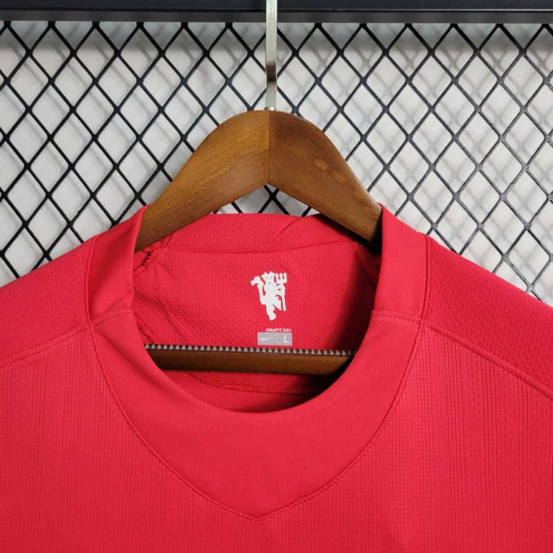 Camisa Retro Manchester United Manga Longa - 07/08