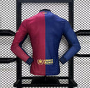 Camisa Manga Comprida FC Barcelona 2024-25 Home Versão Jogador