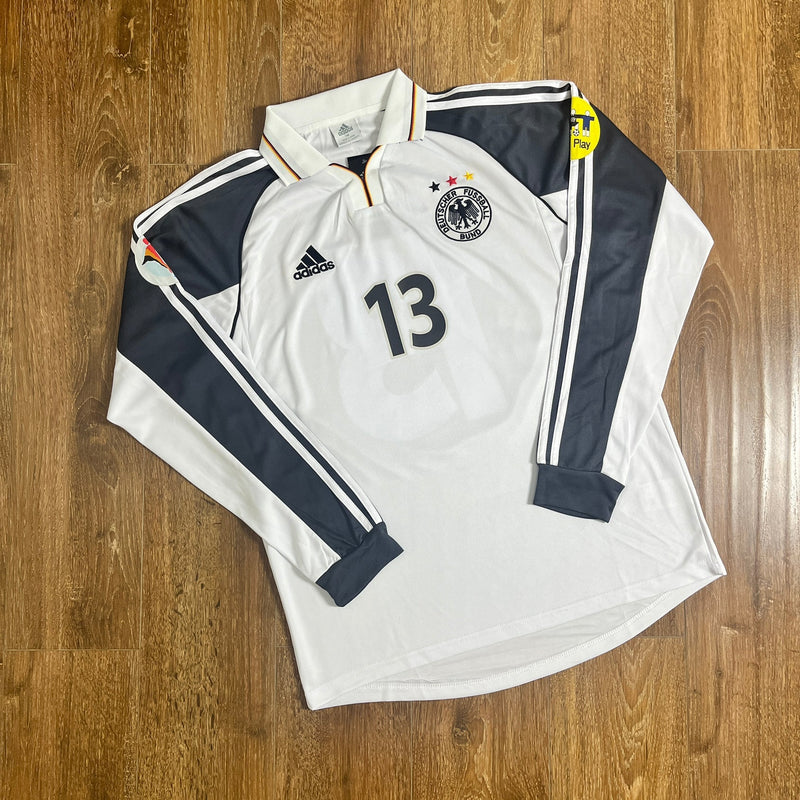 Camisa Retrô Manga Comprida Alemanha 2000 Home -BALLACK