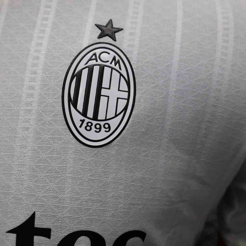 Camisa Ac Milan 2024-25 Away Branca Versão Jogador