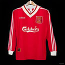 Camisa Retrô Manga Comprida Liverpool 1995-96 - Home