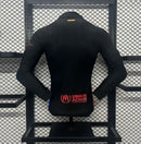 Camisa Manga Comprida FC Barcelona 2024-25 Away Preta Versão Jogador