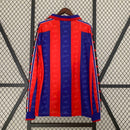 Camisa Retrô Manga Comprida FC Barcelona 1996-97 - Home