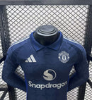 Camisa Manga Comprida Manchester United 2024-25 Away Versão Jogador