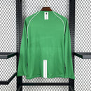 Camisa Retrô  Manga Comprida Manchester United 2007-08 Goleiro