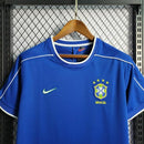 Camisa Retrô Seleção Brasil - 1998 - Azul