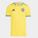 Camisa Masculina Flamengo Brasil Adidas 2026 - Amarelo+Verde