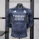 Camisa Manga Comprida Real Madrid CF 2025-26 Away Escura Versão Jogador
