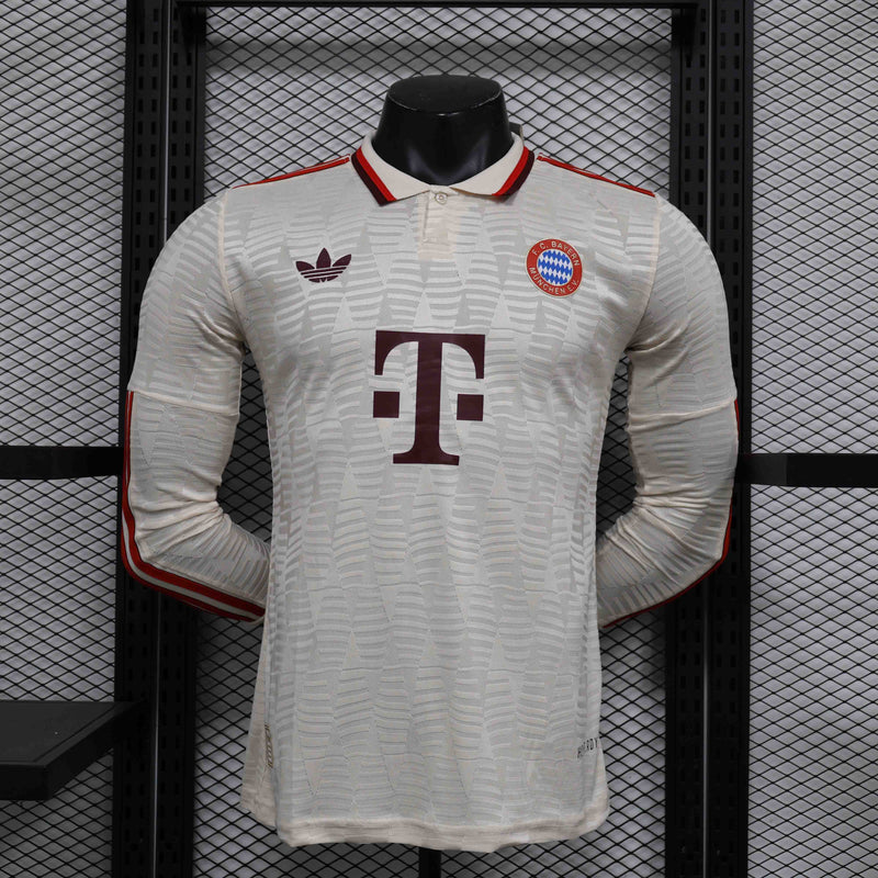 Camisa Manga Comprida FC Bayern Munique 2024-25 Edição 125º Aniversário  Versão Jogador