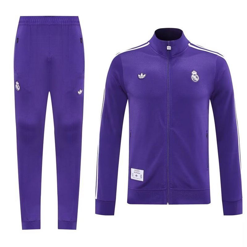 Conjunto de Treino Real Madrid 2025-26 - Casaco sem Capuz