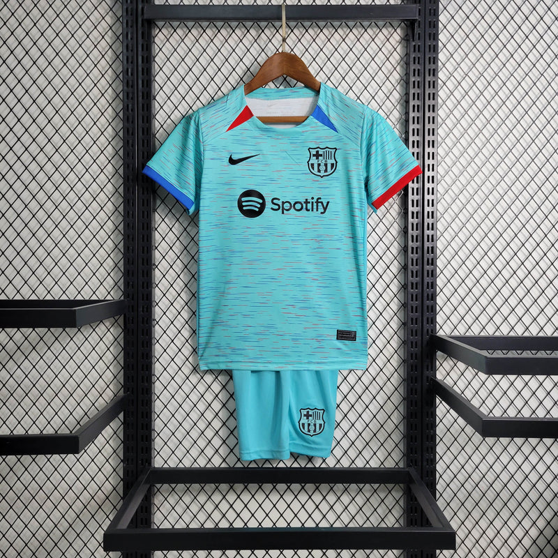 Conjunto Infantil Barcelona 2023/24 - Terceira