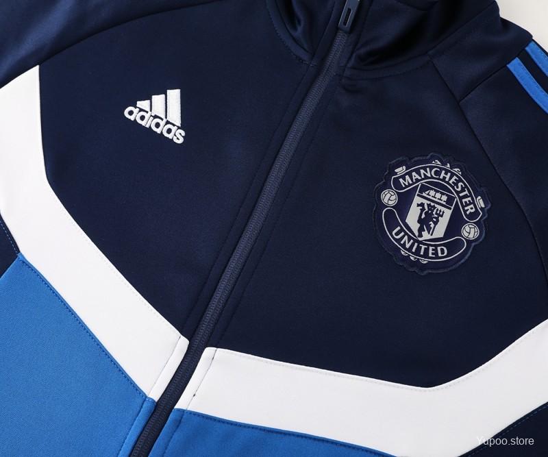 Conjunto de Treino Manchester United 2024-25 - Casaco sem Capuz