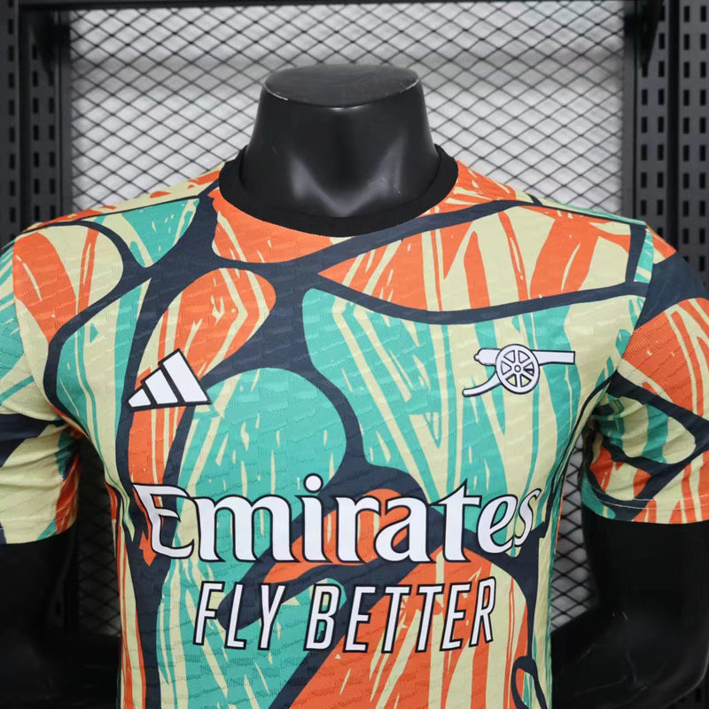 Camisa Arsenal 2024-25 Pré-Match Versão Jogador