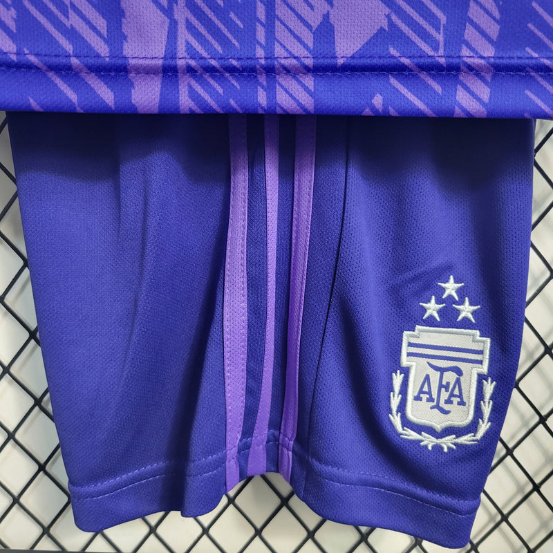 Conjunto Infantil Argentina 2022/23 - Away Torcedor Pro