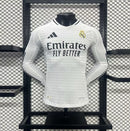Camisa Manga Comprida Real Madrid CF 2024-25 Home Versão Jogador
