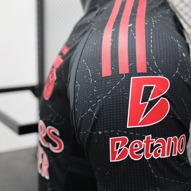 Camisa Benfica 2024-25 Away Preta Versão Jogador
