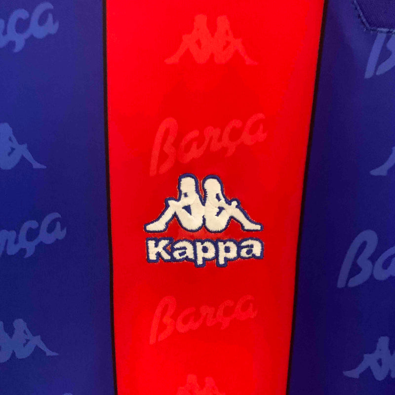 Camisa Retrô Manga Comprida FC Barcelona 1996-97 - Home