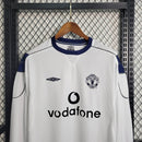 Camisa Retrô Manga Comprida Manchester United 2000-01 Away