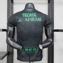 Camisa Tigres UANL 2025-26 Away Preta Versão Jogador